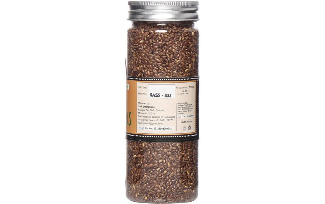 New Tree Roasted Flax Seeds    Jar  150 grams